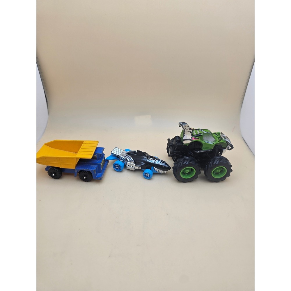 Mixed Toy Vehicle Lot Corgi Juniors Dumper Hot Wheels Sharkruiser Monster Truck - Picture 2 of 7